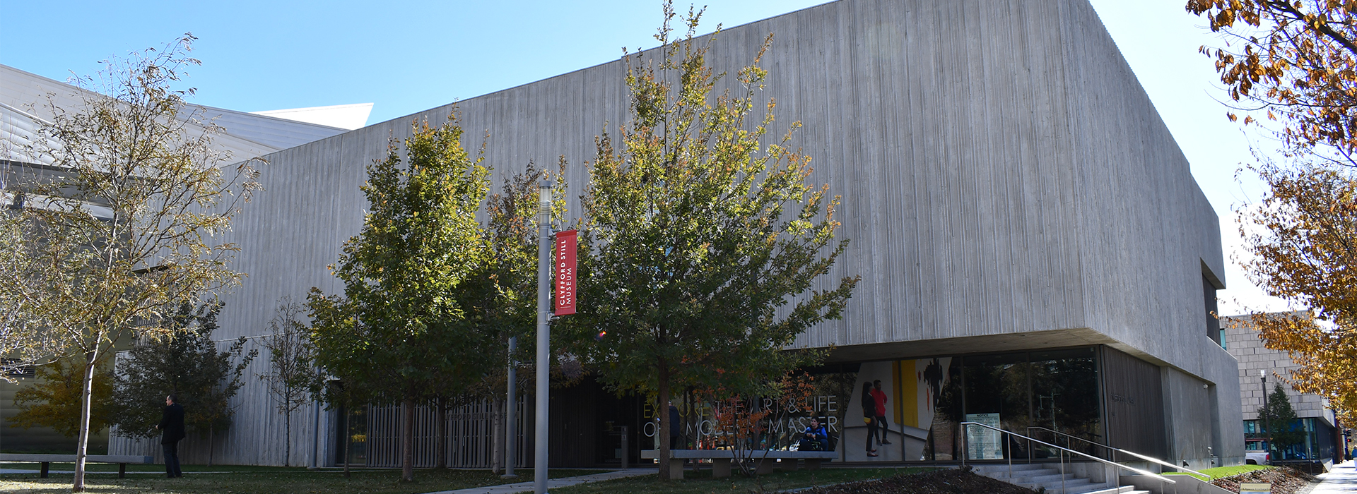 Photo of the exterior of the Clyfford Still Museum