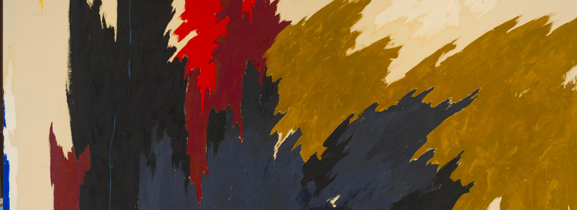 Detailed image of abstract Clyfford Still painting