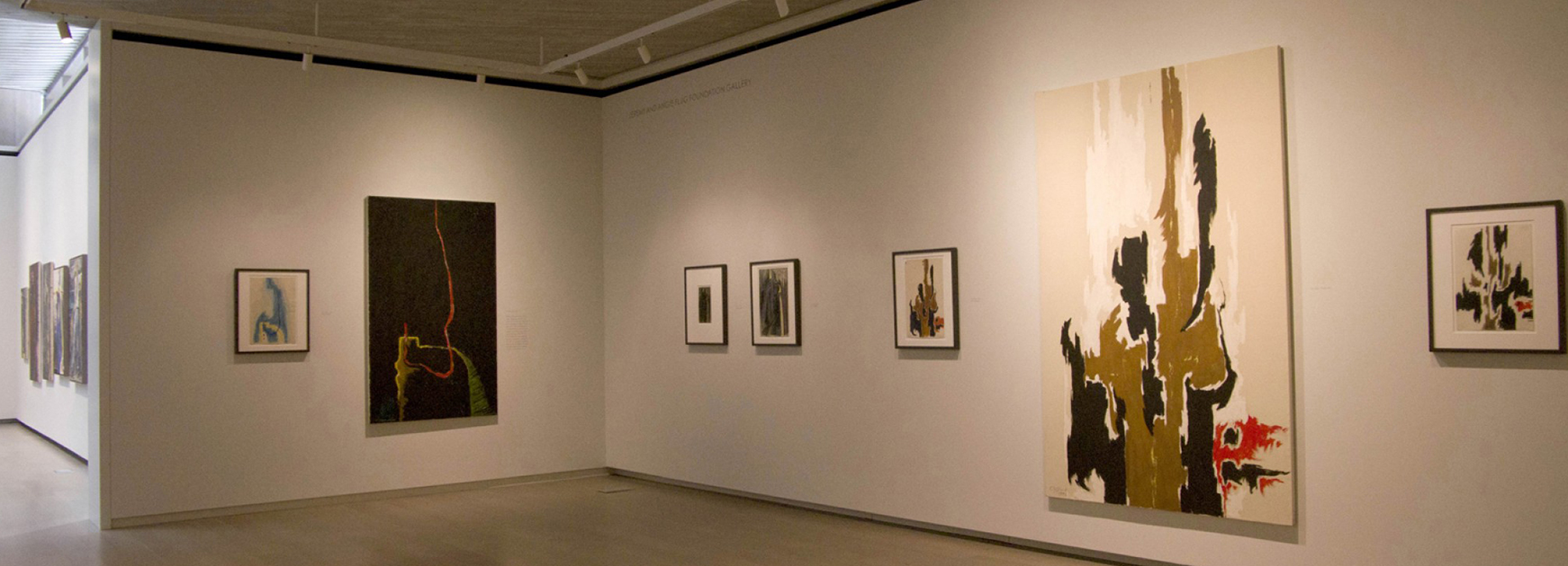 installation view of drawing painting process