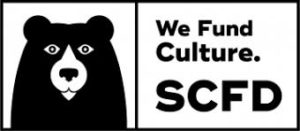 SCFD logo - image of a bear with the words We fund culture SCFD