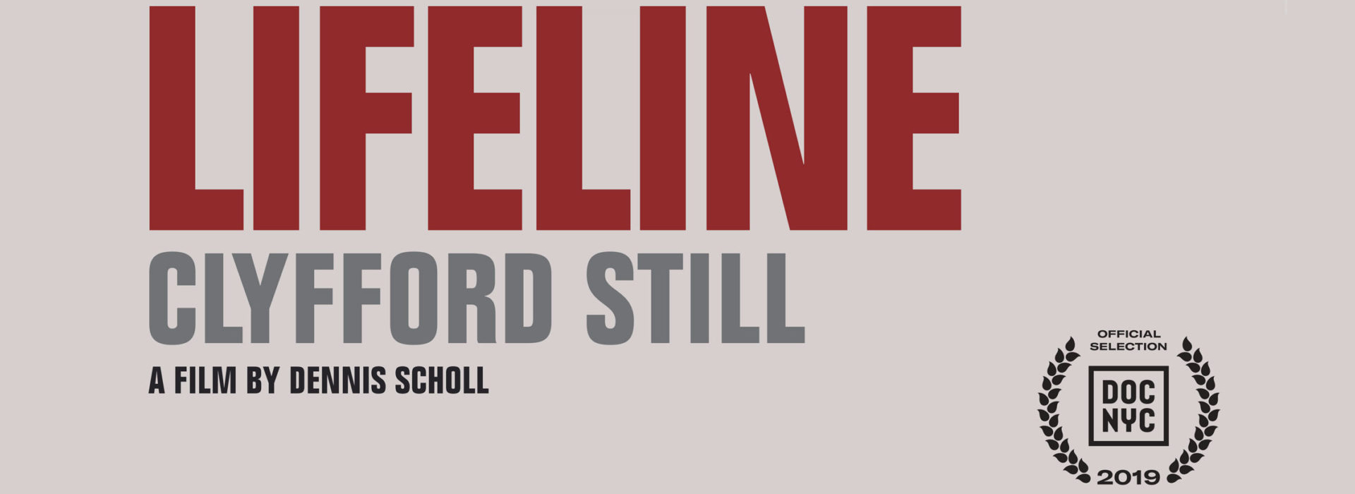 Lifeline: Clyfford Still film poster