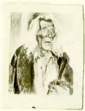 Drawing of an old man