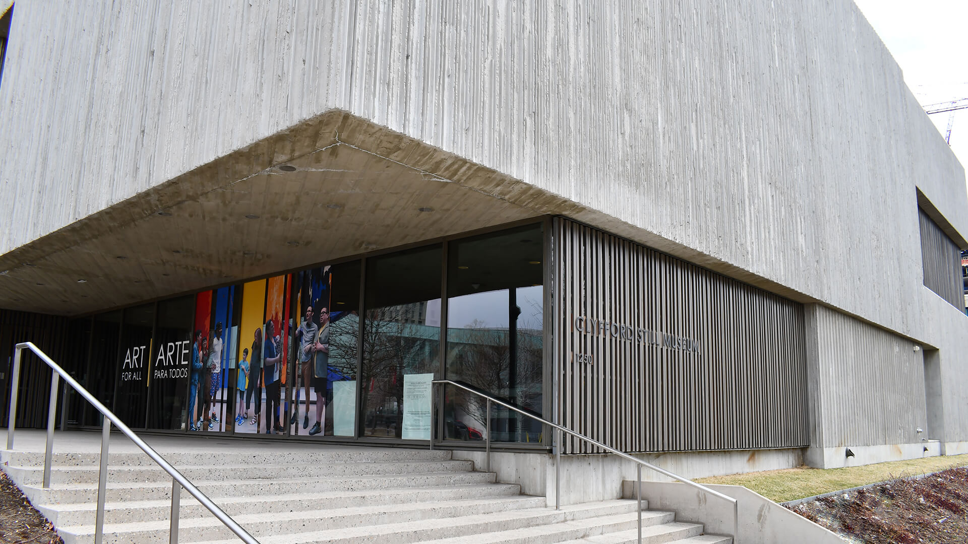 Front entrance of the Clyfford Still Museum