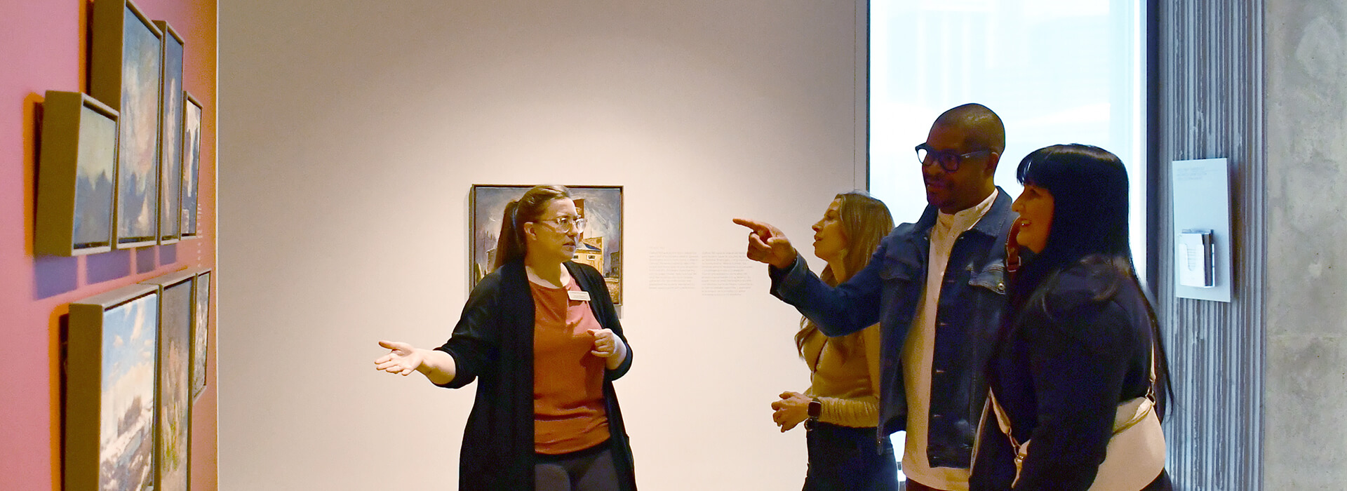Tour group in the Clyfford Still Museum galleries