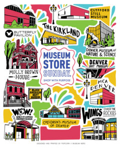 Illustration of Museum Store Sunday participants