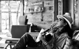 Cary Morin playing guitar