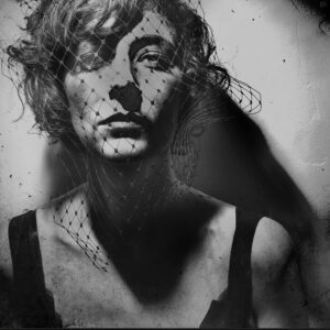 Black and white photo of Julie Davis