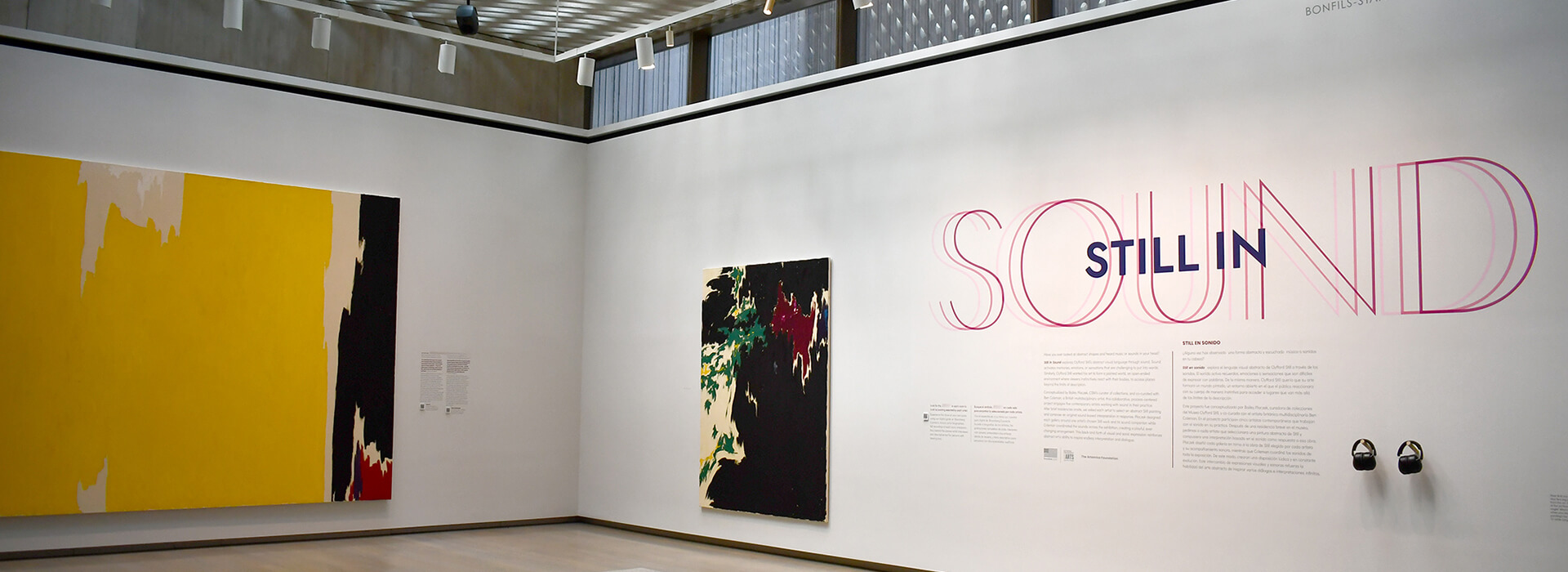 Installation image of the first gallery of Still in Sound