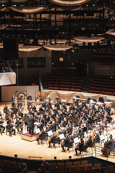 Colorado Symphony performs on stage