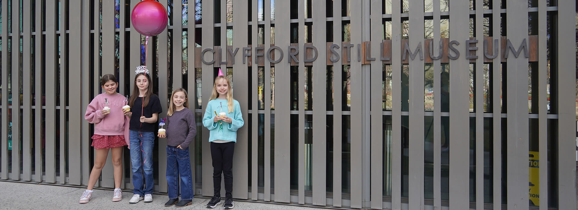 Kid's birthday party at the Clyfford Still Museum