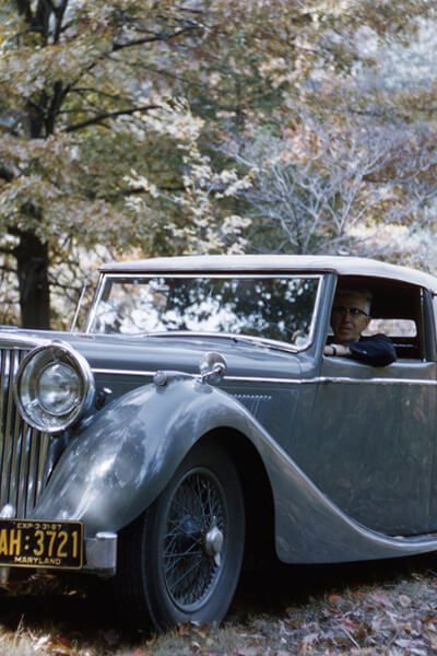 Clyfford Still in a Jaguar
