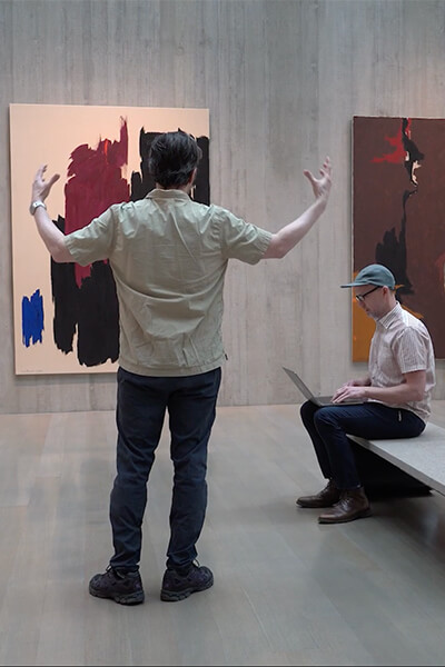 Michael and Ben in gallery 6