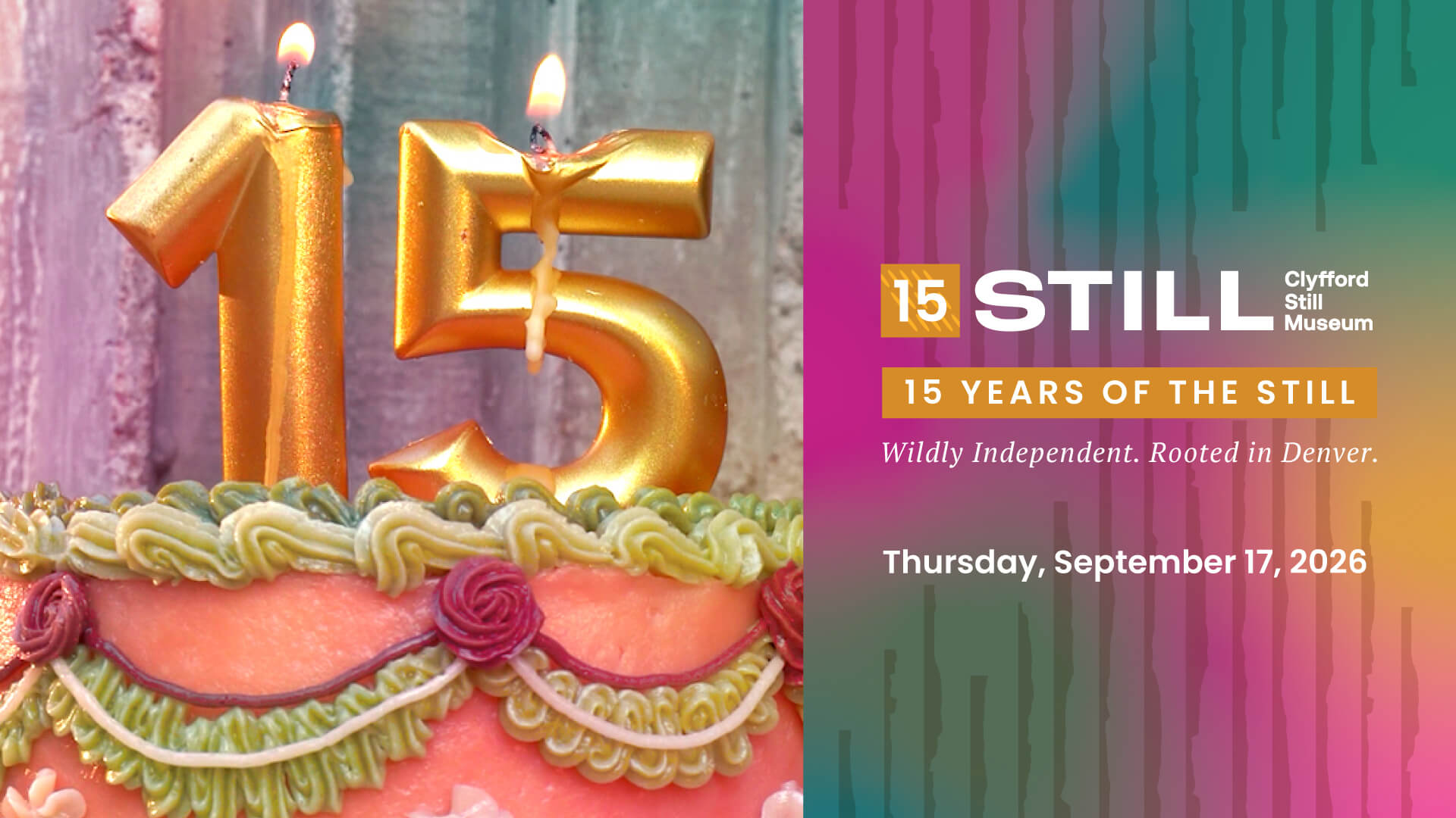 15 Years of the Still, Thursday, September 17, 2026