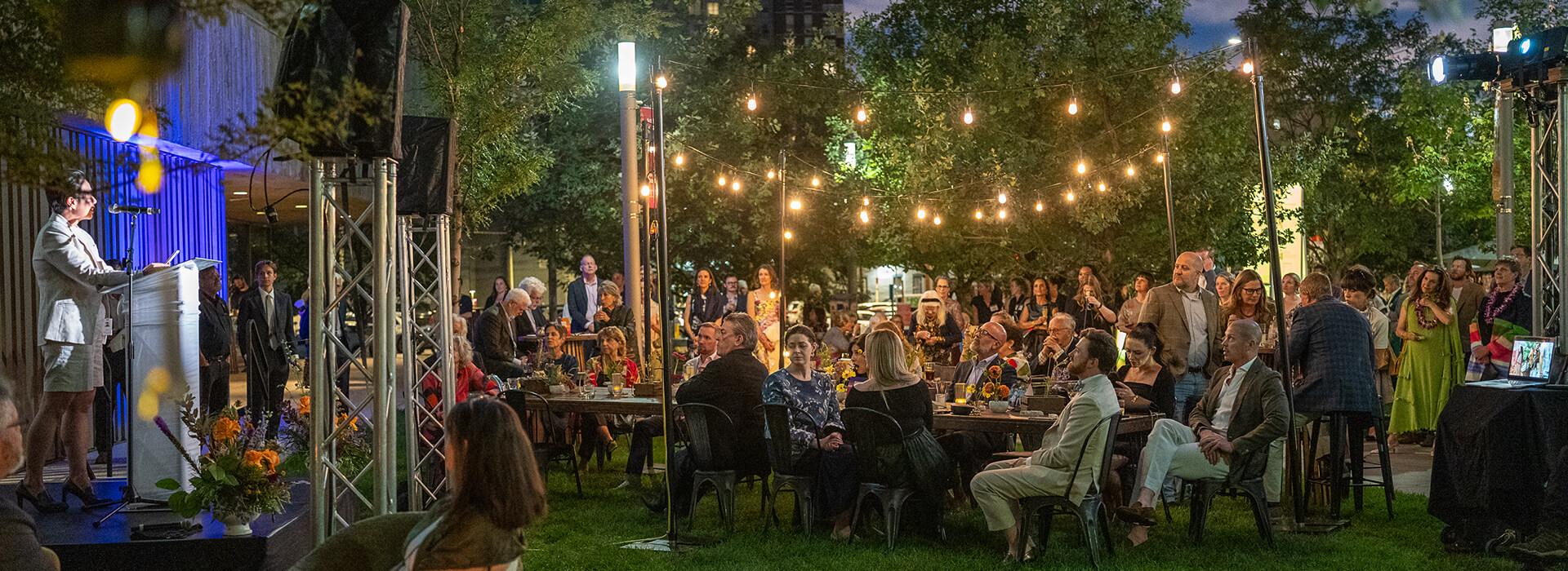 Outside event at the Clyfford Still Museum